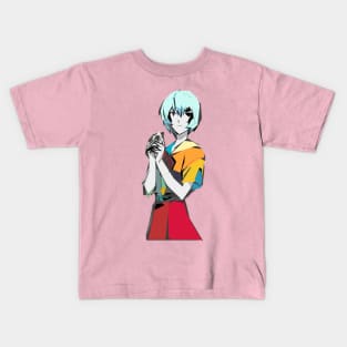 Rei Eclectic Geometric: Original Rendering from Neon Genesis Evangelion Kids T-Shirt